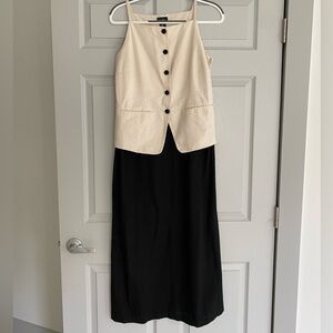 Linen one piece dress